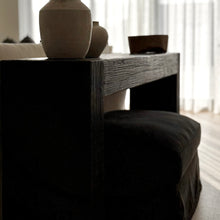 Load image into Gallery viewer, Platform Hallway Table _ Textured Black
