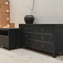 Load image into Gallery viewer, Provincial Six Drawer Chest _ Black Elm
