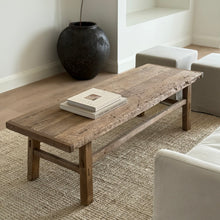 Load image into Gallery viewer, Farmhouse Coffee Table _ Raw Natural Elm
