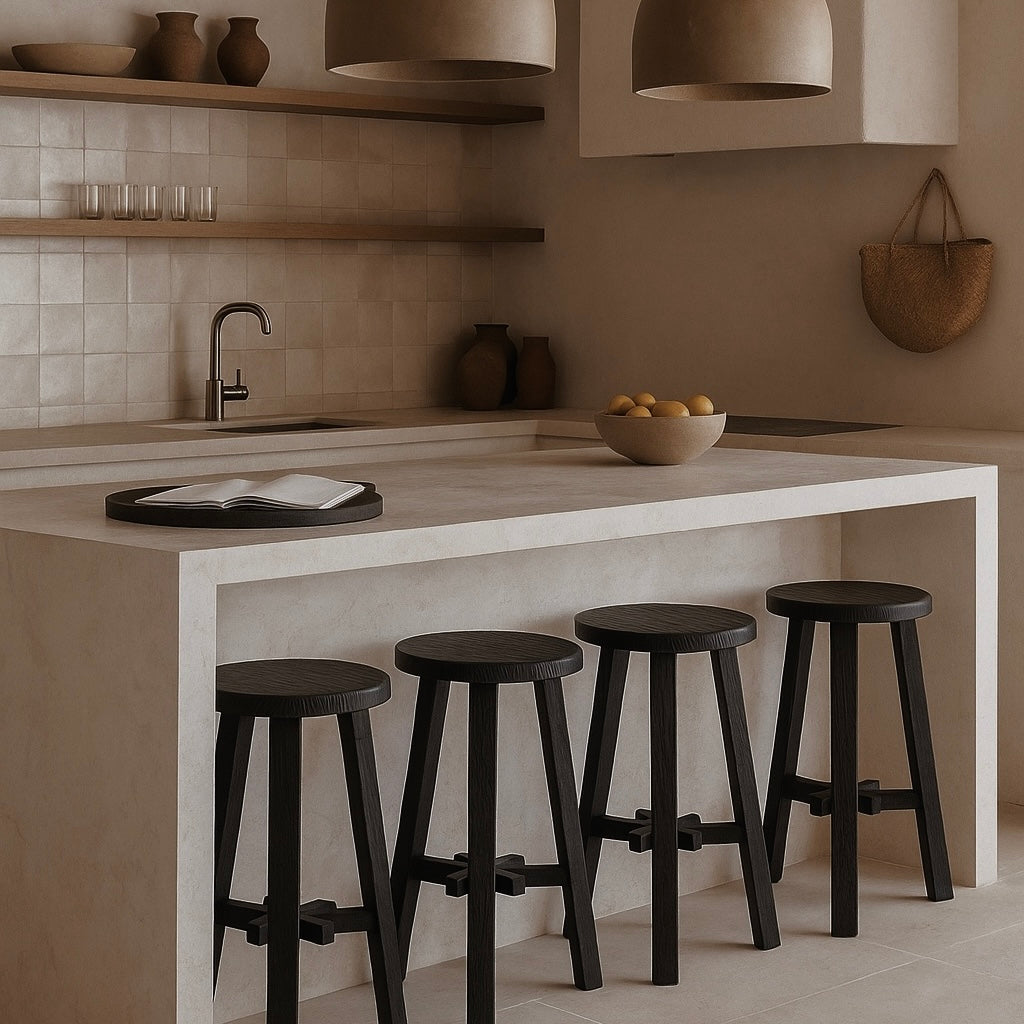 Artisan Bar Stool _ Textured Black