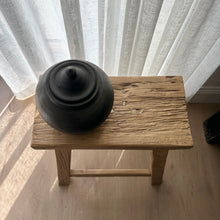 Load image into Gallery viewer, Antique Worker Stool _ Rectangle _ Honey Elm
