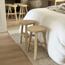 Load image into Gallery viewer, Organic Worker Stool _ Table _ Blonde Elm
