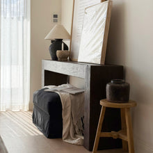 Load image into Gallery viewer, Platform Hallway Table _ Brown Satin
