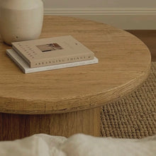 Load image into Gallery viewer, Honey Elm Platform Coffee Table _ 100cm
