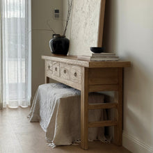 Load image into Gallery viewer, Farmhouse Hallway Table _ Aged Elm
