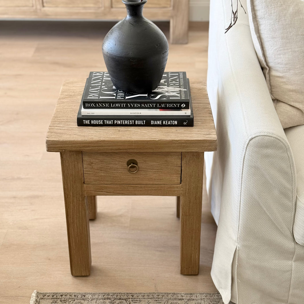 Artisan Mini Table _ Aged Elm