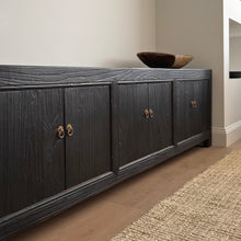 Load image into Gallery viewer, Provincial TV Unit _ 220cm _ Textured Black
