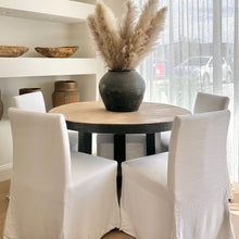 Load image into Gallery viewer, Heritage Dining Table _ Black Elm + Natural Top _ 2 Sizes
