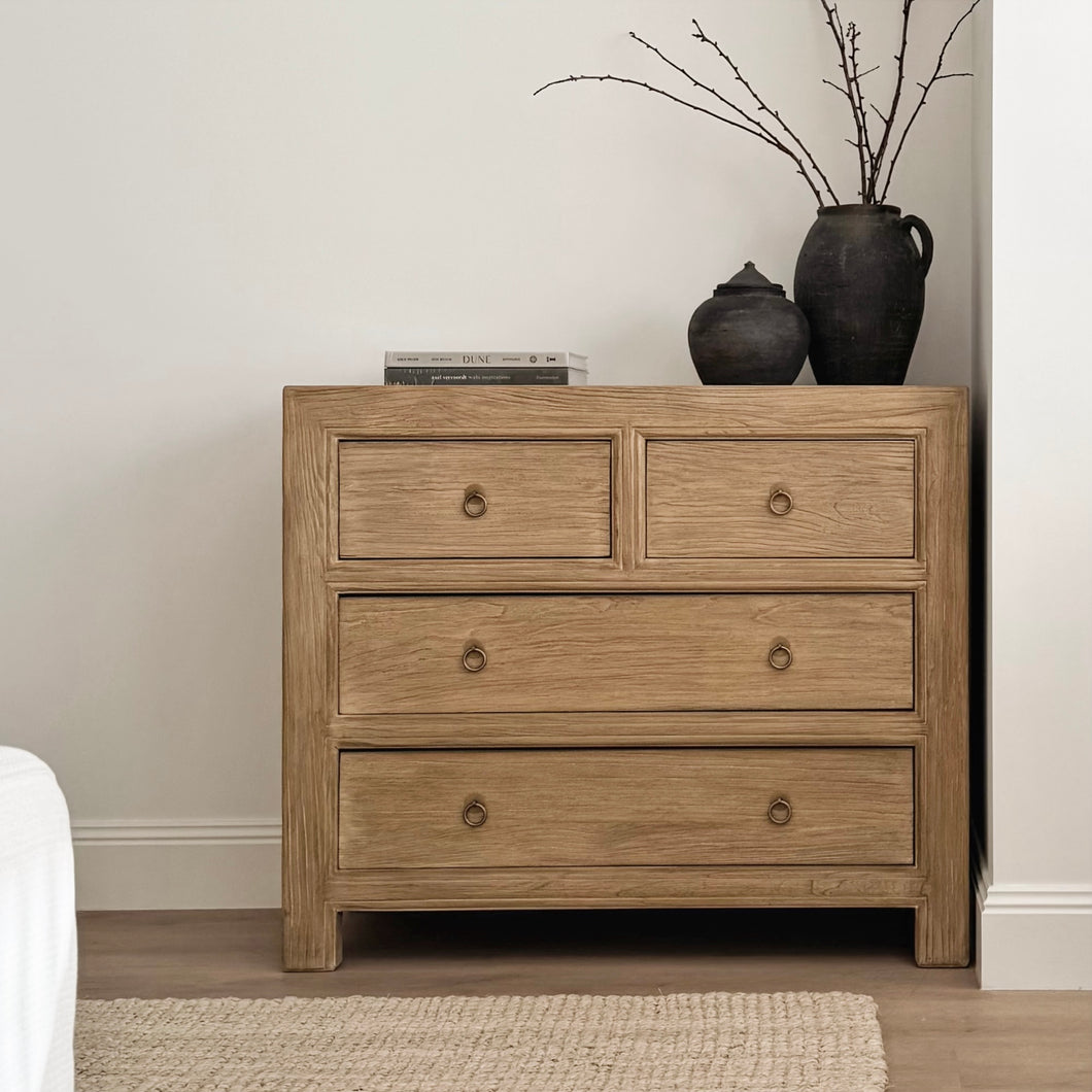 Farmhouse Mini Chest _ Aged Elm