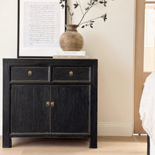 Load image into Gallery viewer, Provincial Mini Sideboard _ 90cm _ Rustic Black
