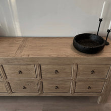 Load image into Gallery viewer, American Farmhouse Sideboard _ Ten Drawer _ Aged Elm
