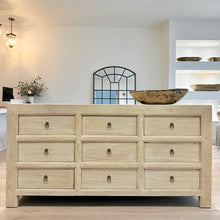 Load image into Gallery viewer, Organic Nine Drawer Chest | Blonde Elm
