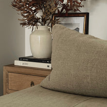 Load image into Gallery viewer, Farmhouse Bedside Table _ 55cm _ Aged Elm
