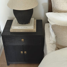 Load image into Gallery viewer, Provincial Bedside Table _ Textured Black
