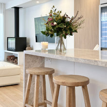 Load image into Gallery viewer, Antique Bar Stool _ Aged Elm
