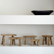 Load image into Gallery viewer, Baby Worker Stool _ Raw Elm
