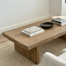 Load image into Gallery viewer, Farmhouse Platform Coffee Table _ 160cm _ Aged Elm
