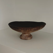 Load image into Gallery viewer, Pedestal Display Bowl _ Rustic Brown
