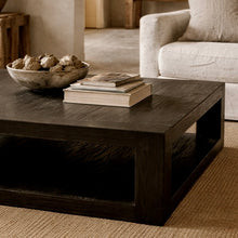 Load image into Gallery viewer, Heritage Square Coffee Table _ Textured Black
