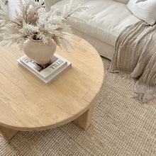 Load image into Gallery viewer, Organic Coffee Table | Chunky Round | 100cms | Blonde Elm
