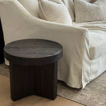 Load image into Gallery viewer, Kuro-Sabi Side Table _ Oak _ Black Brown
