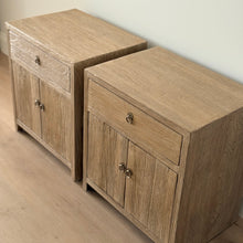 Load image into Gallery viewer, Antique Bedside Table _ Aged Elm
