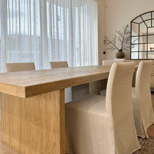 Load image into Gallery viewer, Honey Elm Platform Dining Table _ 270cm
