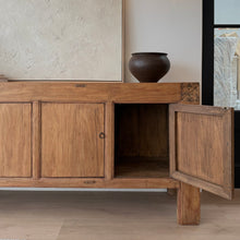 Load image into Gallery viewer, Authentic Antique Sideboard _ Warm Natural Elm _ 222cm

