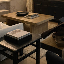 Load image into Gallery viewer, Oriental Lamp Table _ Large _ Distressed Black
