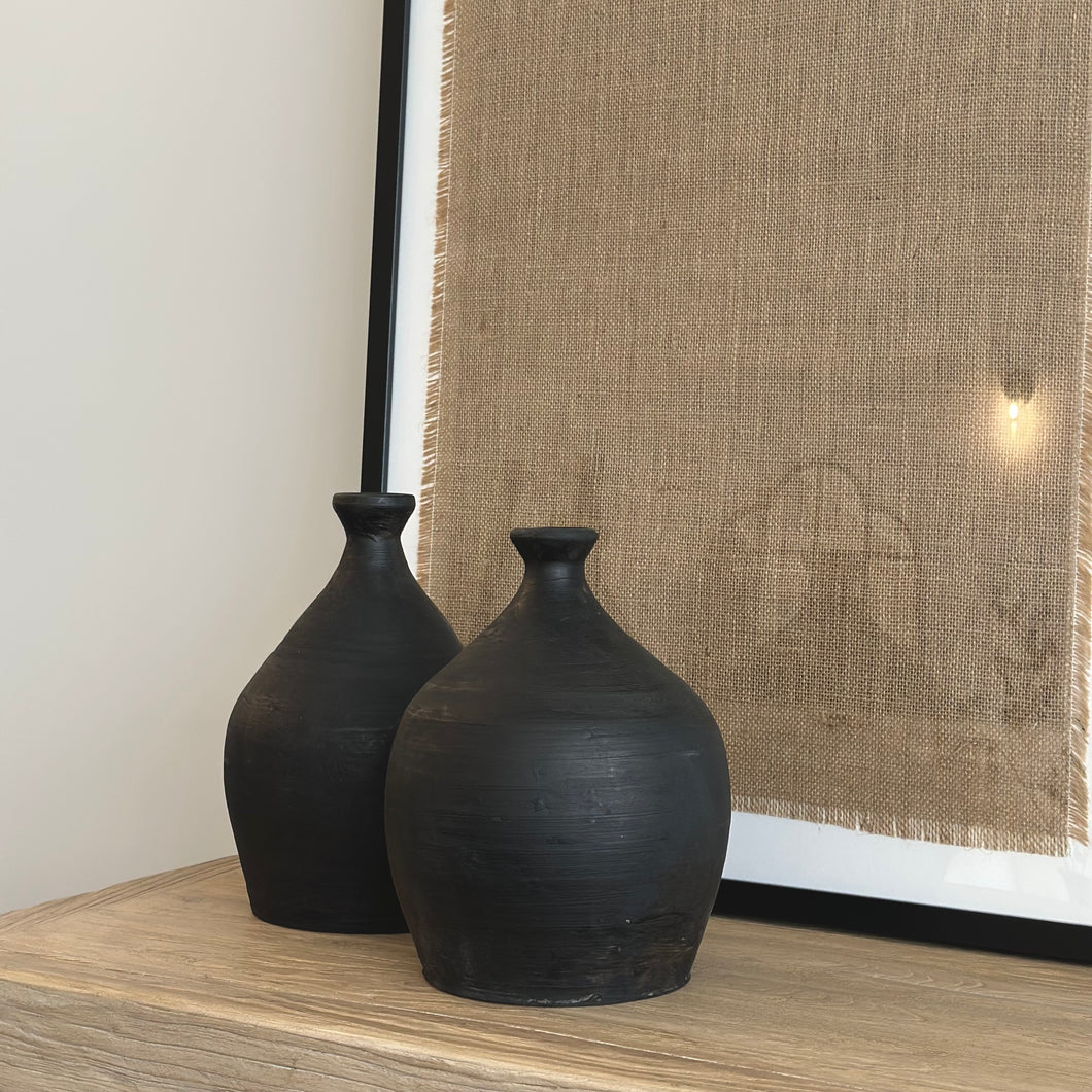 Vintage Pottery _ Stone Black