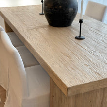 Load image into Gallery viewer, Honey Elm Platform Dining Table _ 270cm
