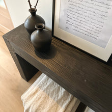 Load image into Gallery viewer, Platform Hallway Table _ Textured Black
