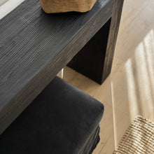 Load image into Gallery viewer, Platform Hallway Table _ Textured Black
