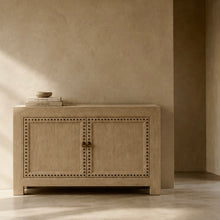 Load image into Gallery viewer, Organic Sideboard _ Iron Detail _ 140cm _ Blonde Elm
