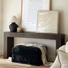 Load image into Gallery viewer, Platform Hallway Table _ Brown Satin
