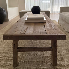 Load image into Gallery viewer, Farmhouse Coffee Table _ Raw Natural Elm
