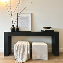 Load image into Gallery viewer, Platform Hallway Table _ Textured Black
