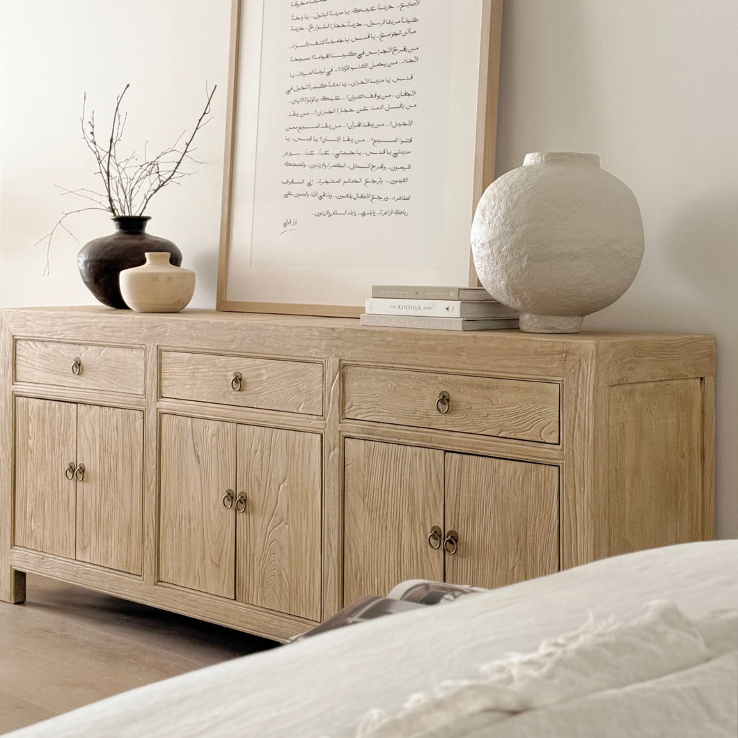 Organic Luxe Buffet _ Blonde Elm _ 2 Sizes