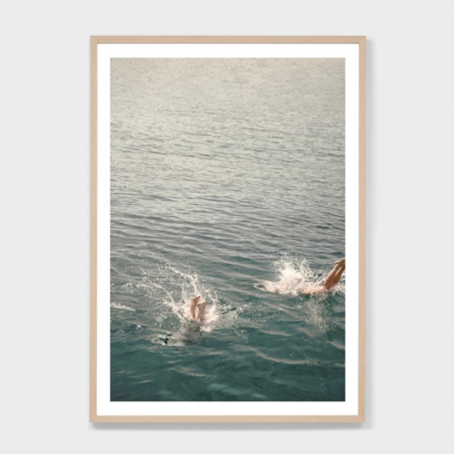 Sunny Summer Blue by Middle of Nowhere _ Framed Print