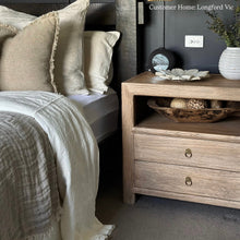 Load image into Gallery viewer, American Farmhouse Bedside Table _ XL _ Aged Elm
