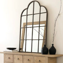 Load image into Gallery viewer, American Farmhouse Mirror _ Antique _ Wrought Iron
