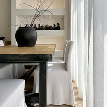 Load image into Gallery viewer, Heritage Dining Table _ 210cm _ Rustic Black + Honey Elm
