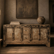Load image into Gallery viewer, Authentic Antique Sideboard _ Distressed Elm _ 190cm
