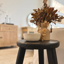 Load image into Gallery viewer, Provincial Elm Stool | Table | Rustic Black
