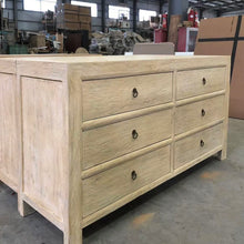 Load image into Gallery viewer, Organic Six Drawer Chest | 160cm | Blonde Elm
