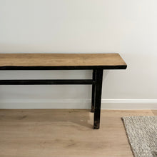Load image into Gallery viewer, Heritage Alter Table | Black + Natural Top | Elm
