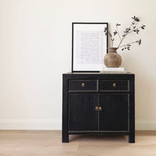 Load image into Gallery viewer, Provincial Mini Sideboard _ 90cm _ Rustic Black
