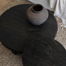 Load image into Gallery viewer, Kuro-Sabi Side Table _ Oak _ Black Brown
