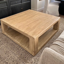 Load image into Gallery viewer, Honey Elm _ American Farmhouse Coffee Table _ Square _ XL
