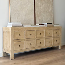 Load image into Gallery viewer, Organic Sideboard _ Ten Drawer _ Blonde Elm
